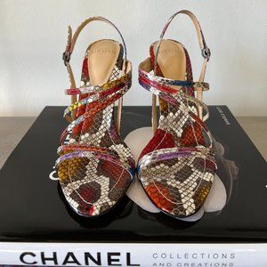 Alexandre Birman Genuine Python Snakeskin Sandal